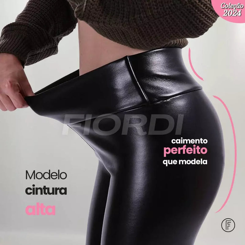 Calça de Couro Aveludada HotLeg® - Tendência Outono Inverno 2024 (Compre 1, Leve 2)